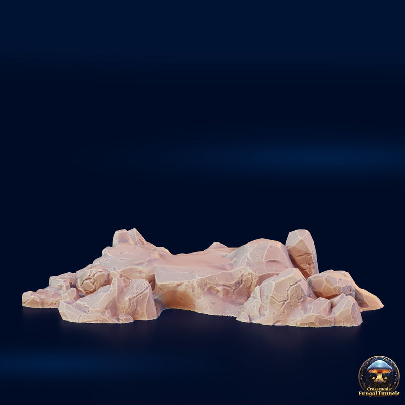 Cave Floor Scatter - Crossroads Fungal Tunnels - 3DHexes Wargaming Terrain D&D DnD - Only-Games