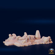 Cave Floor Scatter - Crossroads Fungal Tunnels - 3DHexes Wargaming Terrain D&D DnD - Only-Games