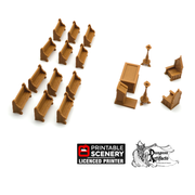 Chapel Chattels - Clorehaven and the Goblin Grotto - Printable Scenery Wargaming Terrain Scatter D&D, DnD - Only-Games