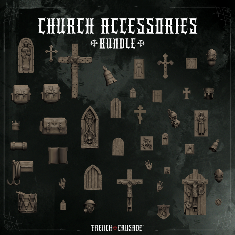 Trench Crusade - Church Accessory Sprue - Only-Games