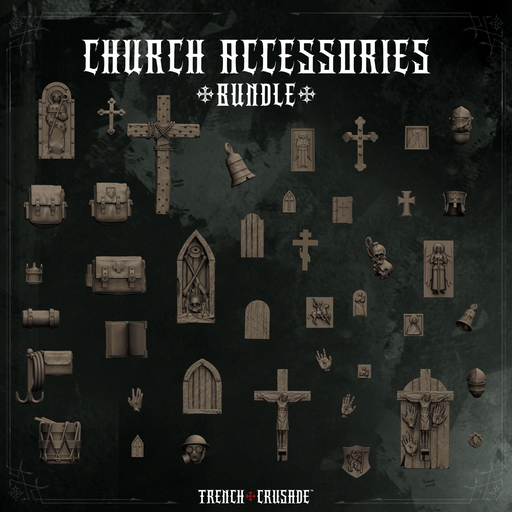 Trench Crusade - Church Accessory Sprue - Only-Games