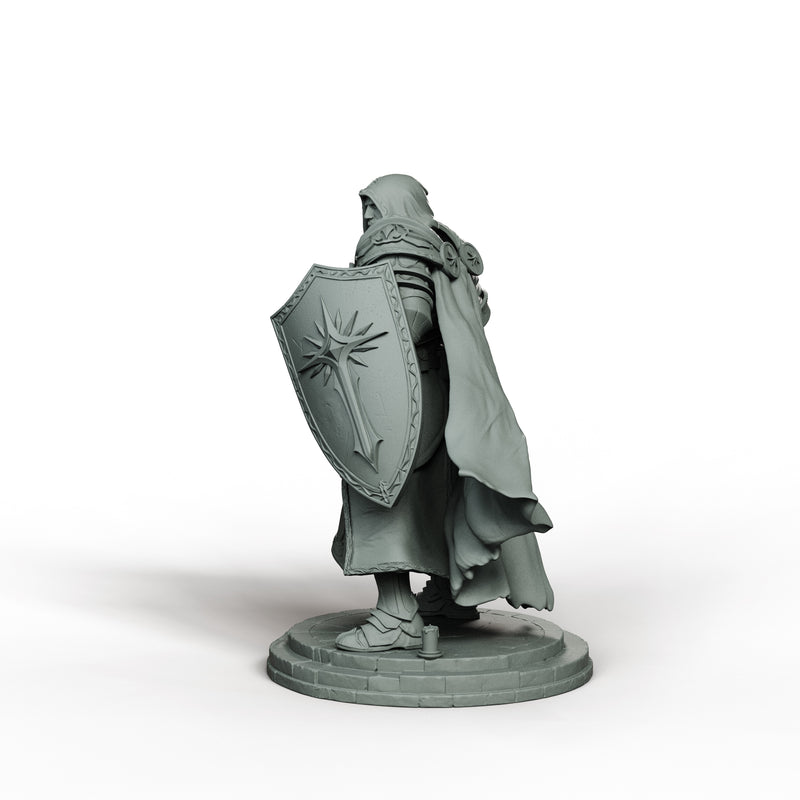 Kaedran the War Cleric - Fantasy Cleric STL Miniature