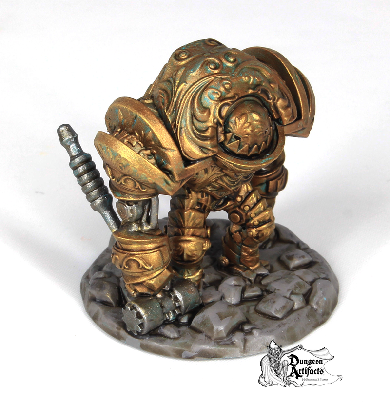 clockwork dnd monsters Clockwork Brute - Wargaming Miniatures Monster Rocket Pig Games D&D, DnD -  Dungeon Artifacts
