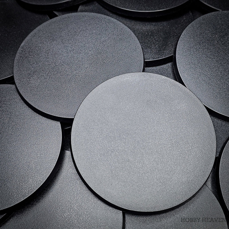 100mm Round Plain Plastic Bases - Only-Games