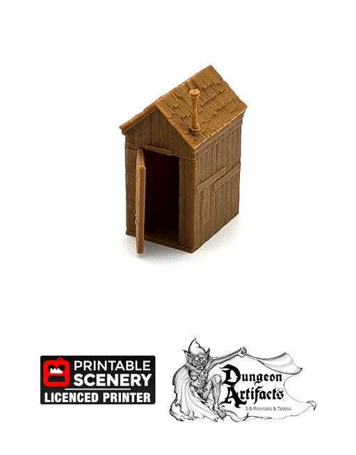 Cooking Shed - 15mm 28mm 32mm Time Warp Wargaming Terrain Scatter Western D&D DnD Shack Outhouse - Only-Games