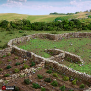 Country Low Walls - King and Country - Printable Scenery - Only-Games