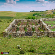Country Low Walls - King and Country - Printable Scenery - Only-Games