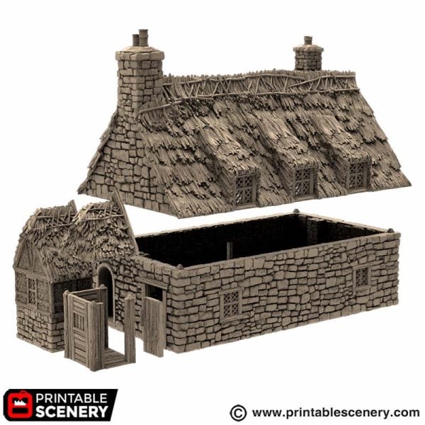 Country Manor - King and Country - Printable Scenery Terrain Wargaming D&D DnD 10mm 15mm 20mm 25mm 28mm 32mm 40mm 54mm Painted options - Only-Games