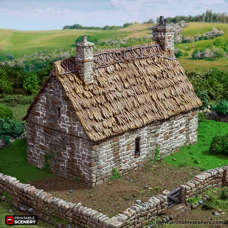 Country Manor - King and Country - Printable Scenery Terrain Wargaming D&D DnD 10mm 15mm 20mm 25mm 28mm 32mm 40mm 54mm Painted options - Only-Games