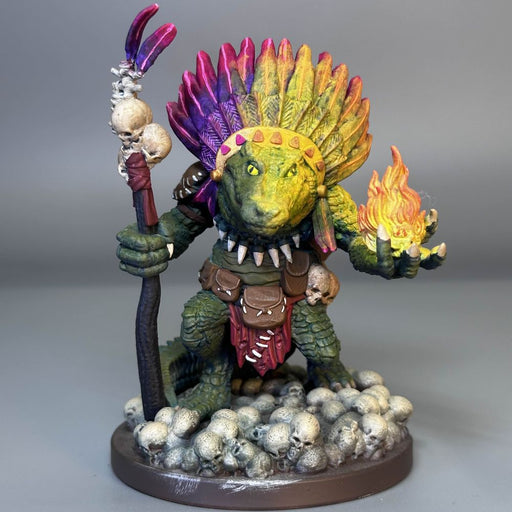 Shaman Croc – 32mm Game Piece & 75mm Display Piece - Only-Games