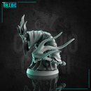 (0264) Male lizard man folk summoner shaman wizard with a magic stick and spell - Only-Games