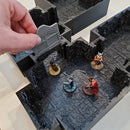 INSTADUNGEON™ Fantasy Foundation Set - Wide/Double - Tiles 1A-10A: gaming terrain tiles compatible with D&D, Pathfinder and more