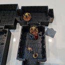 INSTADUNGEON™ Fantasy Foundation Set - Wide/Double - Tiles 1A-10A: gaming terrain tiles compatible with D&D, Pathfinder and more