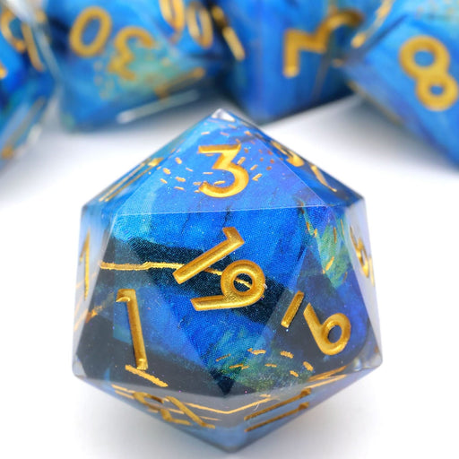 Astral Tide | Art Core Dice | 7 Piece Set - Only-Games