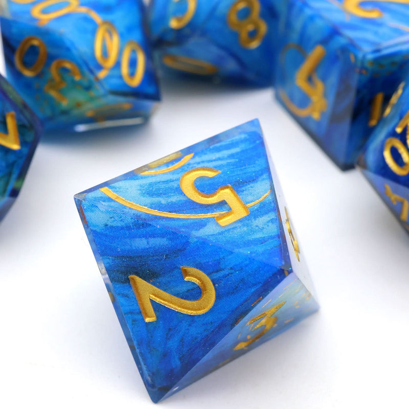 Astral Tide | Art Core Dice | 7 Piece Set - Only-Games
