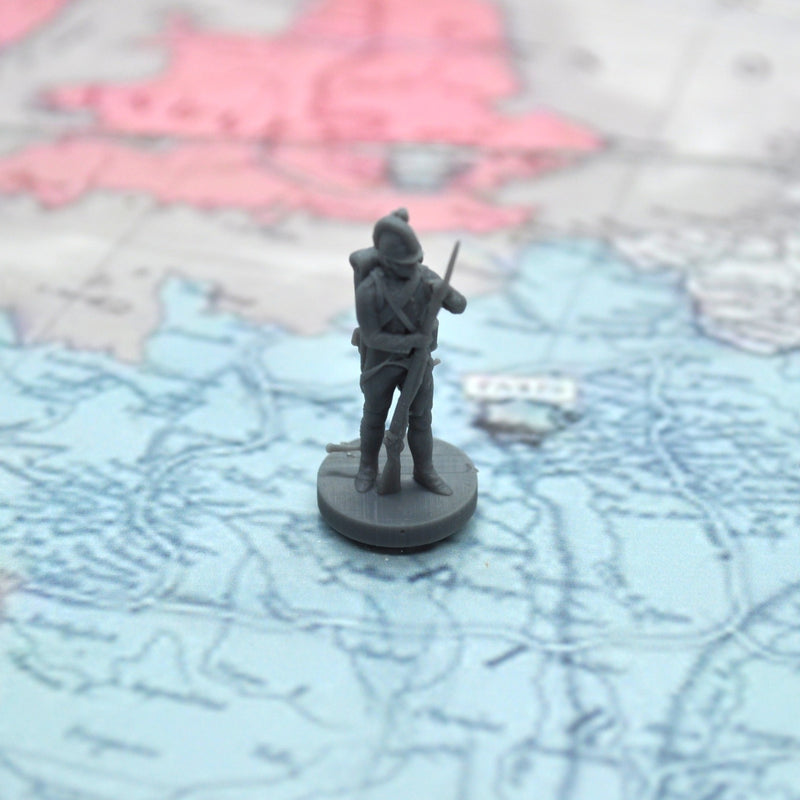 3D Printed 1/72 Scale Napoleonic French Fusiliers Pose 2 (x10) - Only-Games