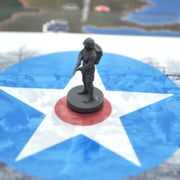 1/72 Scale 3D Printed World War 2 US Ranger, Pose 1 (x10) - Only-Games