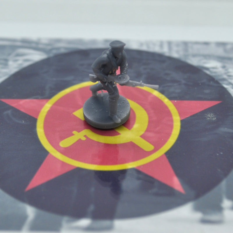 1/72 3D Printed WWII Soviet Marine w/ Lt Machine Gun, Set of 10 - Only-Games