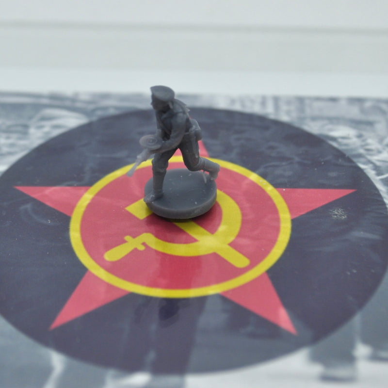 1/72 3D Printed WWII Soviet Marine w/ Lt Machine Gun, Set of 10 - Only-Games