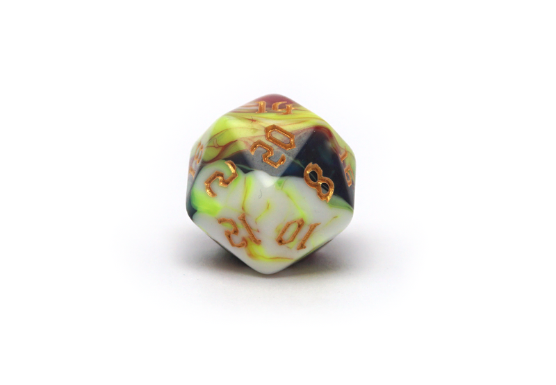 Dark Magic Dice - Chaotic Green - Only-Games