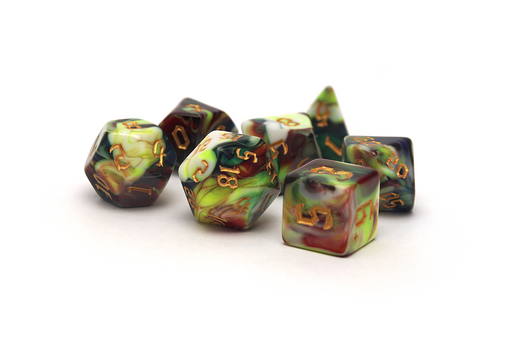 Dark Magic Dice - Chaotic Green - Only-Games