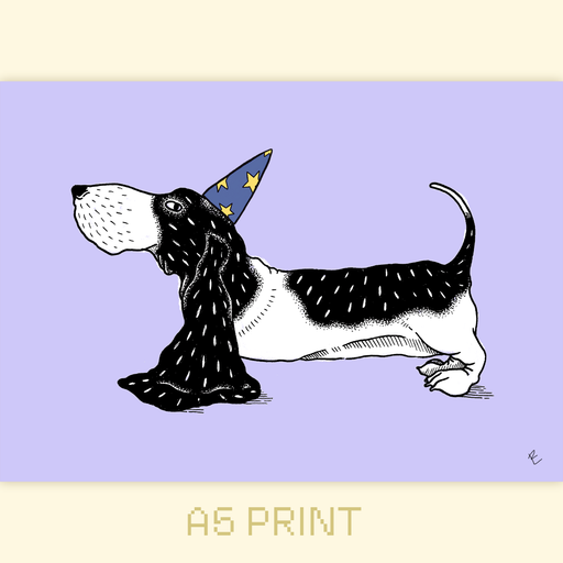 Dog Wizard - A5 Print - Only-Games