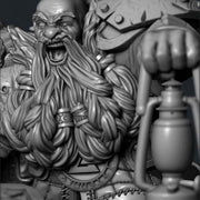 Dwarf Lord (STL, Presupported) – 32mm & 75mm - Only-Games