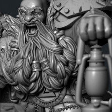 Dwarf Lord (STL, Presupported) – 32mm & 75mm - Only-Games