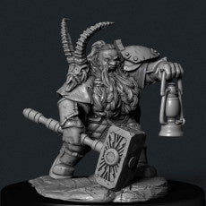 Dwarf Lord (STL, Presupported) – 32mm & 75mm - Only-Games