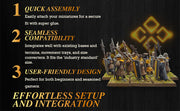 25mm Square Plain Plastic Bases - Only-Games