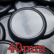40mm Wide Lip Round Plastic Bases - Only-Games