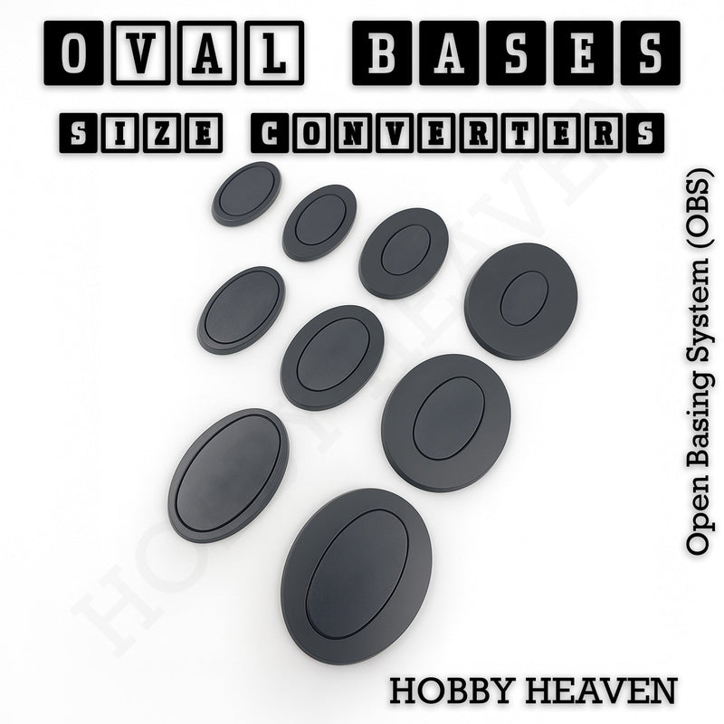 Oval To Oval Bases Size Converters 3d Print Full Range - Only-Games