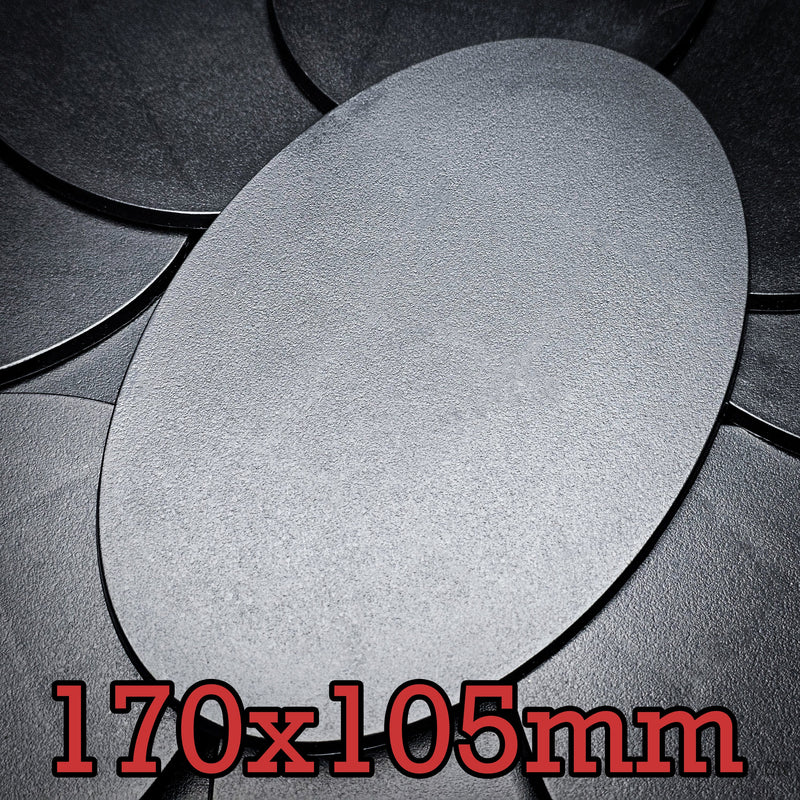 170x105mm Oval Plain Plastic Base - Only-Games