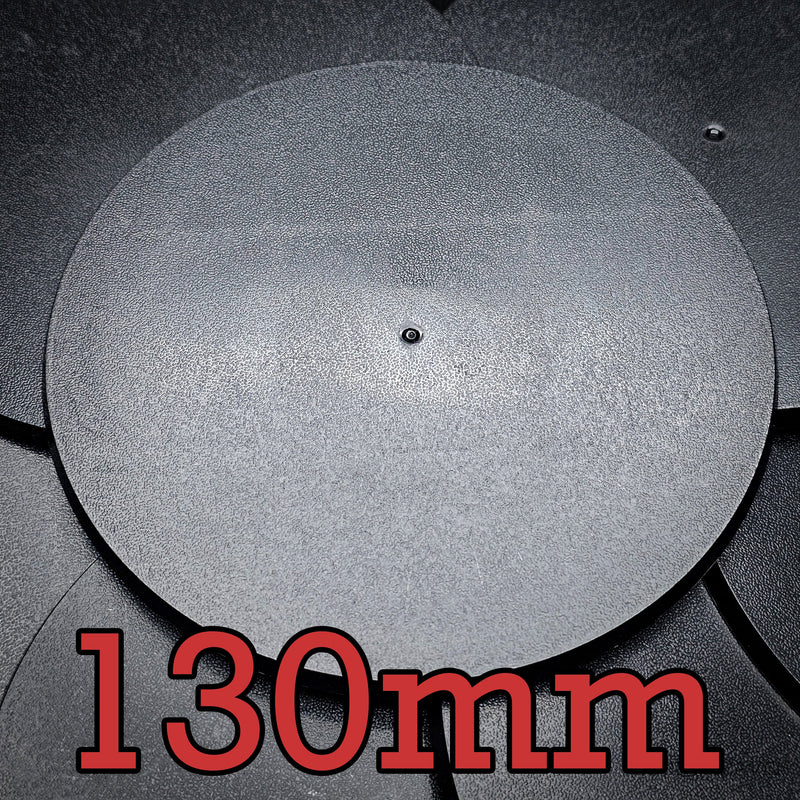 130mm Round Plain Plastic Bases - Only-Games