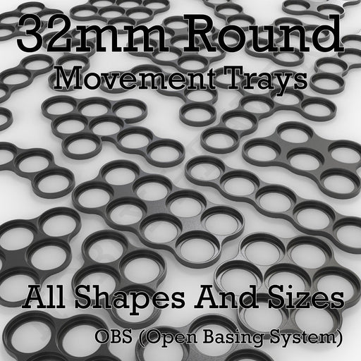 32mm Movement Trays for Tabletop Games | Compatible with Popular Miniatures | Full Range - Only-Games