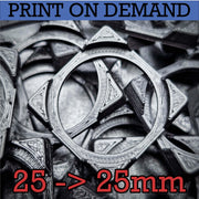 25mm Round to 25mm Square Bases Converters 3d Print - Only-Games