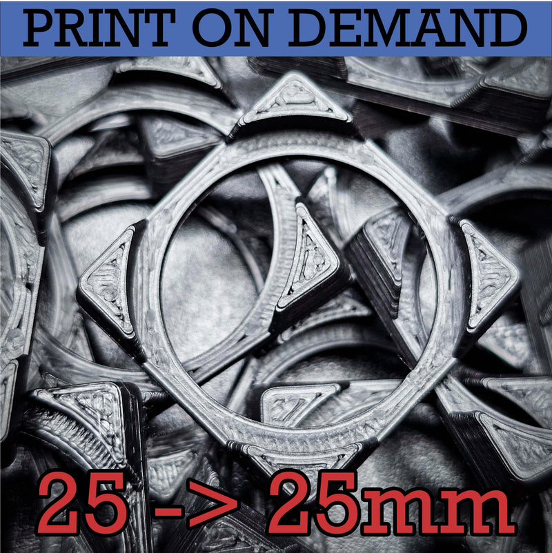 25mm Round to 25mm Square Bases Converters 3d Print - Only-Games