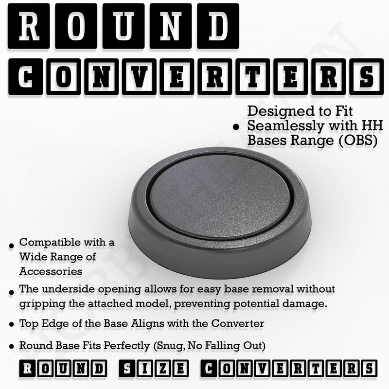 Round Bases Size Converters Round to Round 3d Print Full Range - Only-Games