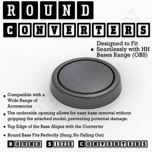 Round Bases Size Converters Round to Round 3d Print Full Range - Only-Games