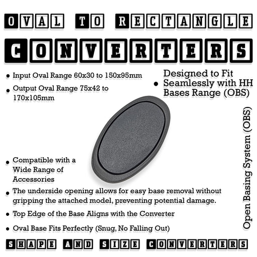 Oval To Oval Bases Size Converters 3d Print Full Range - Only-Games