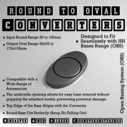 Round To Oval Bases Size Converters 3d Print Full Range - Only-Games