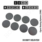 'True' 60mm Round Textured Bases 3d Printed - Only-Games