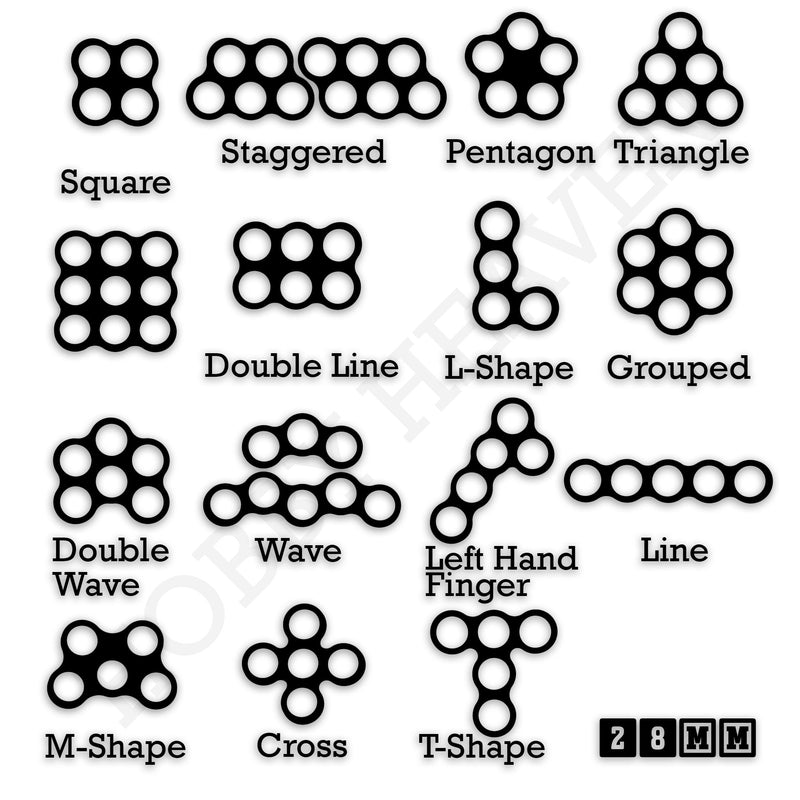 28mm Movement Trays for Tabletop Games | Wargaming | Full Range - Only-Games