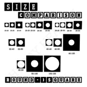 Round to Square Bases Shape and Size Converters 3d Print Full Range - Only-Games