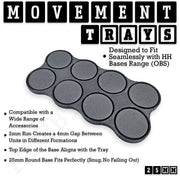 25mm Movement Trays for Tabletop Games | Waargaming | Full Range - Only-Games