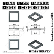 25–30mm Square Base Adapters | Injection Moulded | No Rebasing Required | Fits Popular Fantasy Miniatures - Only-Games