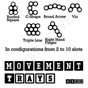 25mm Movement Trays for Tabletop Games | Waargaming | Full Range - Only-Games