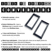50x24mm to 60x30mm Rectangle Bases Converters ABS Plastic - Only-Games