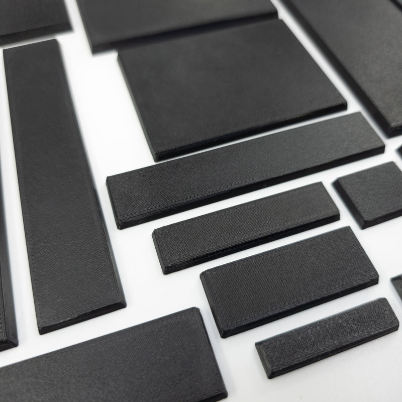 Rectangle Bases Range Sizes - 75x30mm to 125x40mm Medium Sizes 3d Print Full Range Tabletop Games - Only-Games