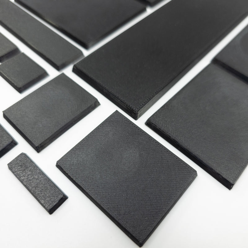 Rectangle Bases Range Sizes - 125x50mm to 200x175mm Large Sizes 3d Print Full Range Tabletop Games - Only-Games